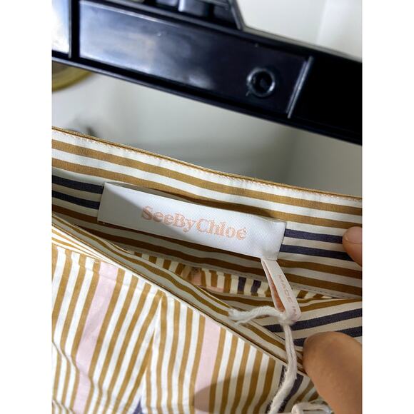 See By Chloe Multicolor Striped Short size US 2 - Picture 5 of 7